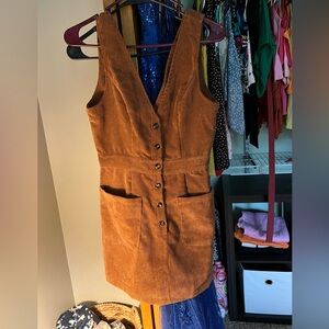 Corduroy Overall Dress